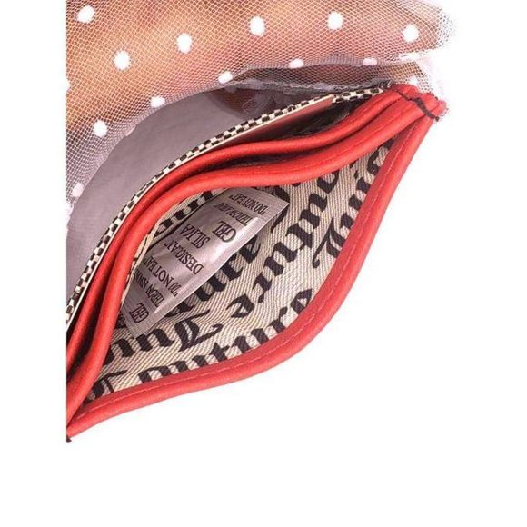 Juicy Couture Signature Logo Card Case Wallet (4" x 3") - Red/Black - Picture 9 of 11